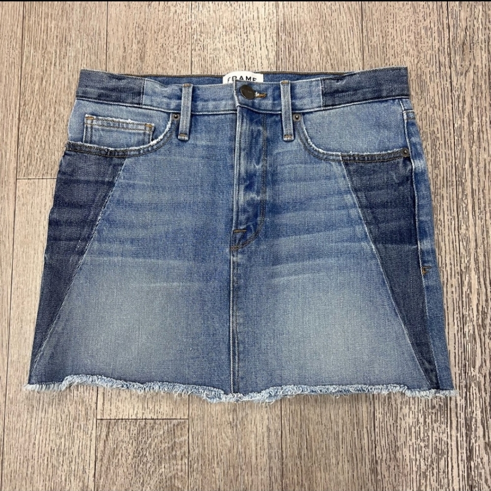 Frame Demin Mini Skirt